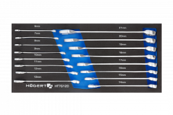 Hoegert Set di chiavi combinate 16 pezzi in schiuma tecnica 1208962030