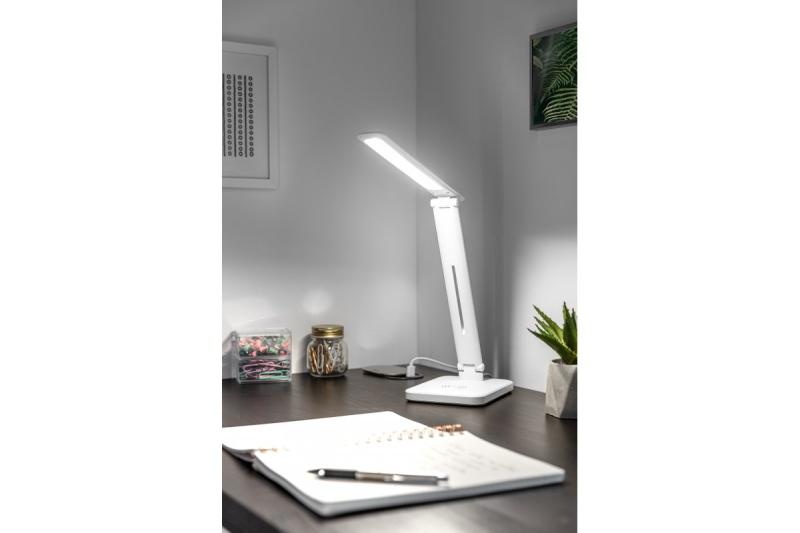Decor Lampada da scrivania a LED IZUKA 6W 400lm AC220-240V 50/60Hz CCT caricatore induttivo bianco. 1208962496