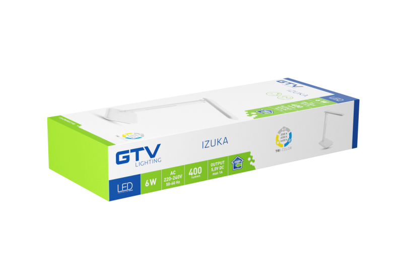 Decor Lampada da scrivania a LED IZUKA 6W 400lm AC220-240V 50/60Hz CCT caricatore induttivo bianco. 1208962496