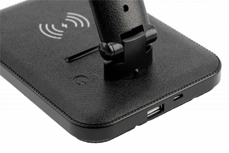 Decor Lampada da scrivania a LED IZUKA 6W 400lm AC220-240V 50/60Hz CCT caricatore induttivo nero. 1208962497