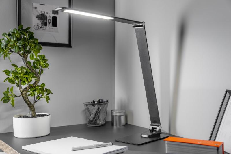 Decor Lampada da tavolo Loneos 12W 700lm AC220-240V 3-CCT 5 Step Dimming RA>80 USB nera 1208962502