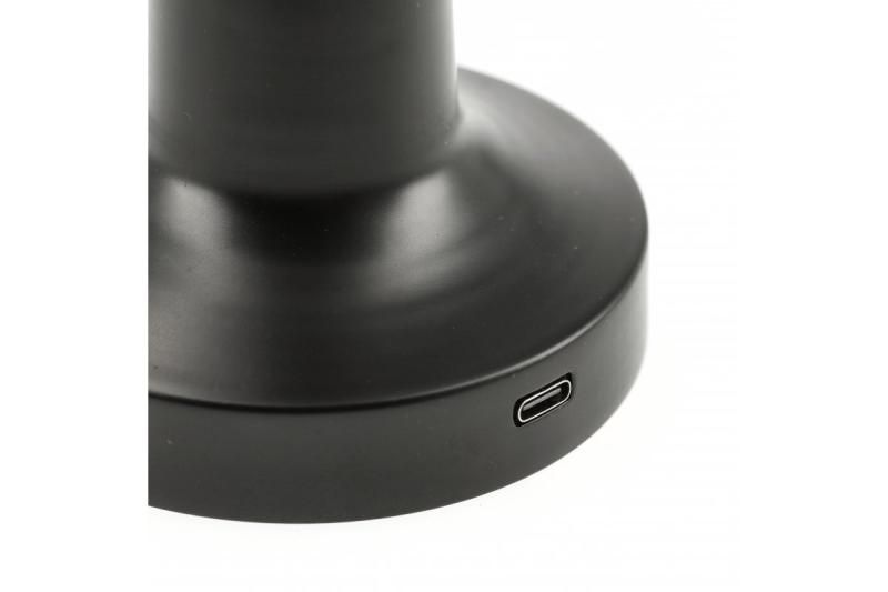 Decor Lampada da scrivania Monum 3W 200lm DC 5V 1A 3000 K 3 gradi. Batteria dimmerabile da 1800 mAh nera. 1208962504