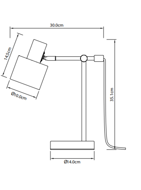 Decor Lampada da scrivania SELVIA II 6072 max.250V 50/60Hz 1*E14 max.25 W dia.10 cm IP20 oro/nero 1208962516
