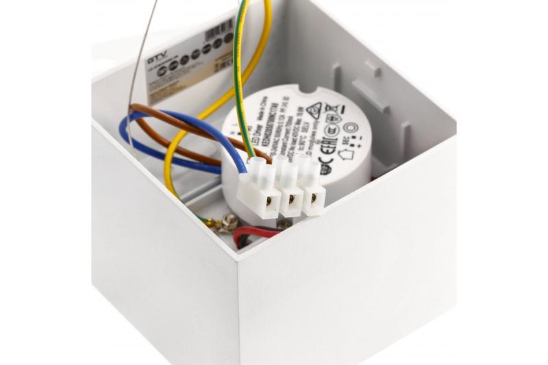 Decor Apparecchio LED ARTEMIDA 20W 1920lm AC220-240V 50/60 Hz PF>0 9 Ra≥80 IP20 IK08 4000K 38° bianco quadrato. 1208962641