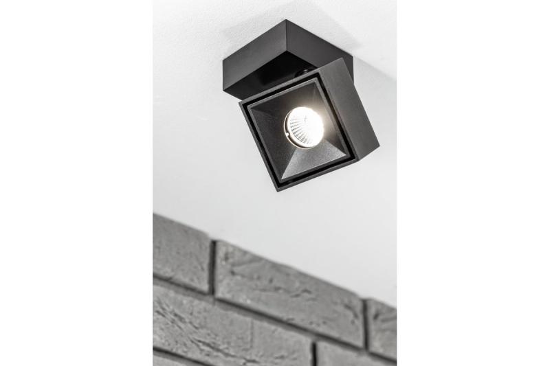 Decor Luminare LED BIANCO 8W 680lm AC220-240V 50/60 Hz PF>0 9 Ra≥80 IP20 IK06 36° 4000K quadrato nero. 1208962670