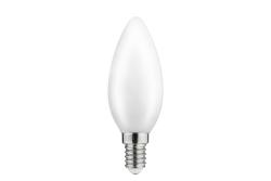 SORGENTE LUMINOSA A LED, FILAMENTO DI LATTE, A-G, C35, 3000K, E14, 4,0W, AC220-240V, 360°, 420lm, 44mA 1208962693