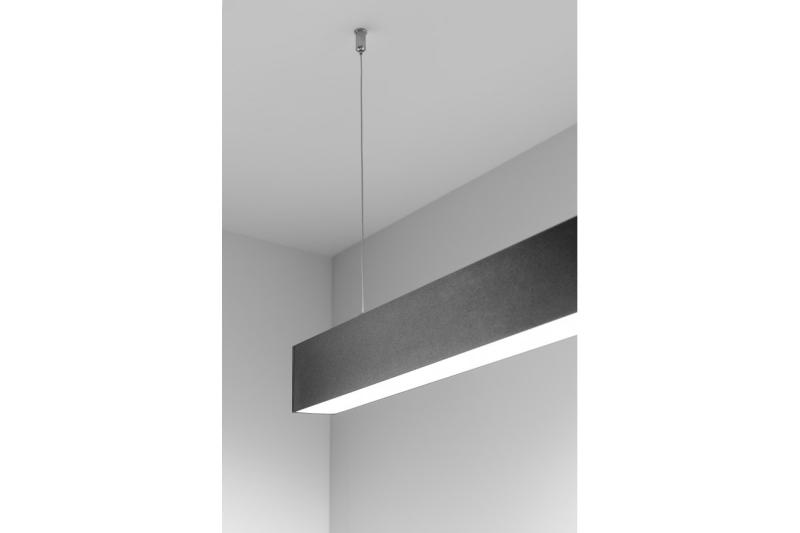 Decor Apparecchio lineare a LED LUNA-A 40W 3200lm AC220-240V 50-60Hz 100° RA>80 PF>0,9 AL/PC 4000K 120cm nero. 1208962939