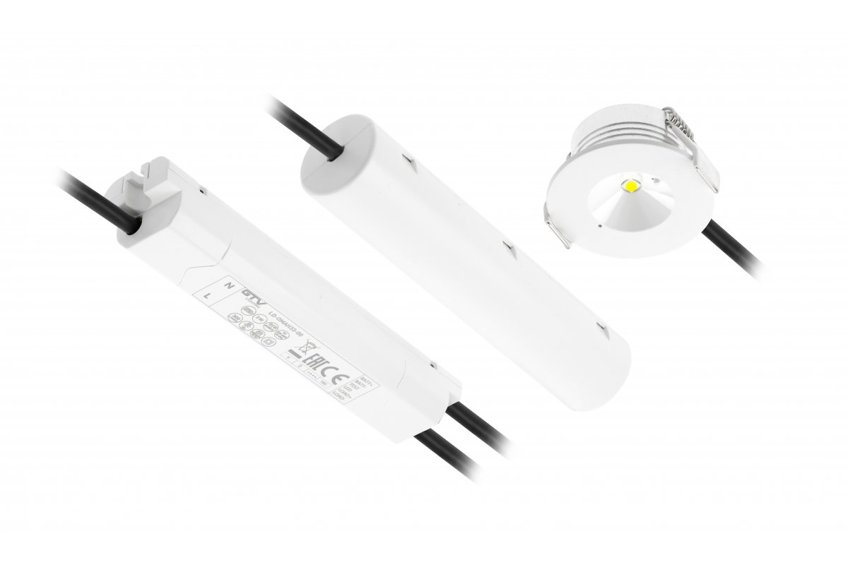 OMAHA-3 lampada di emergenza LED, 3W, 300lm, AC220-240V, 50-60Hz, IP20, 3h, 6400K, monouso, PULSANTE DI PROVA 1208963024 - Productafbeelding