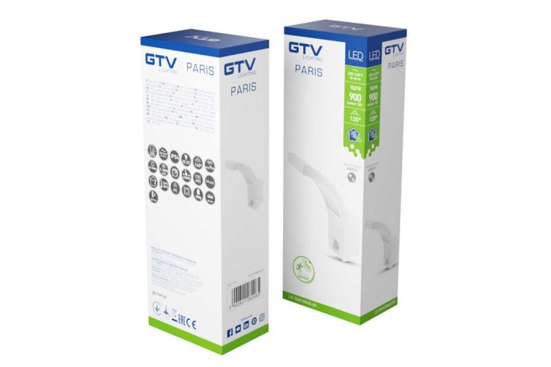 Decor Apparecchio LED PARIS con sensore di movimento 10W 900lm IP54 AC220-240V 50/60Hz 140° 9m 4000K bianco. 1208963095