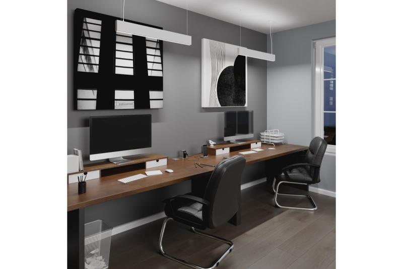 Decor Luminare sospeso a LED VILANA 42W (30W+12W) 4000K RA>80 220-240VAC 48/120° UGR<19 120cm bianco. 1208963236