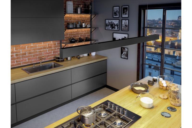 Decor Luminare sospesa a LED VILANA 42W (30W+12W) 4000K RA>80 220-240VAC 48/120° UGR<19 120cm nera. 1208963237