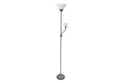 Decor Lampada da terra BENFICA 2 max 60W - E27 max 40W - E14 AC220-240V 50/60Hz grigia 1208963347