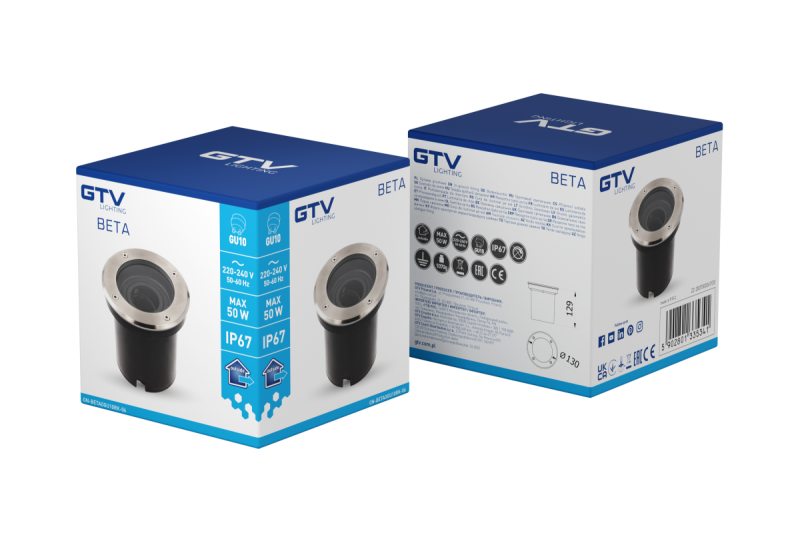 Decor LUMINARIO INRUN BETA-O con angolo regolabile max. 50 W GU10 IP67 AC220-240V 50/60Hz inox 1208963698