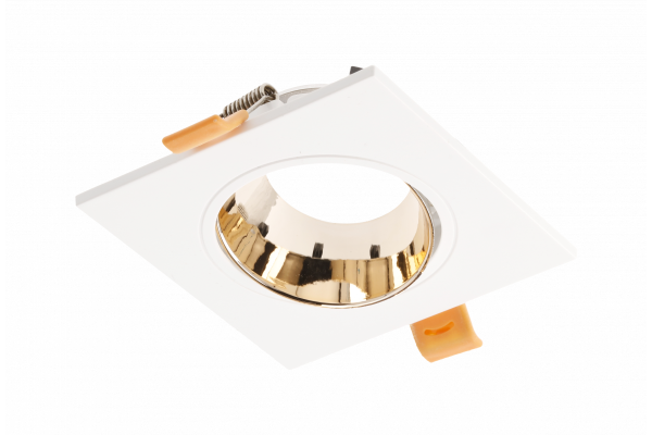 Decor Faretti a soffitto ARIES IP20 quadrati bianco/oro 1208963706