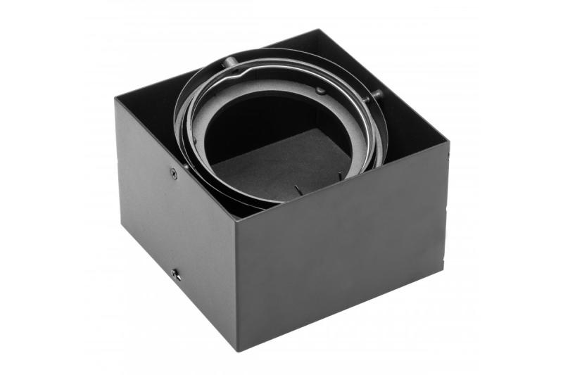 Decor Apparecchio PIREO N montato a parete SINGOLO IP20 nero/nero 1208963771