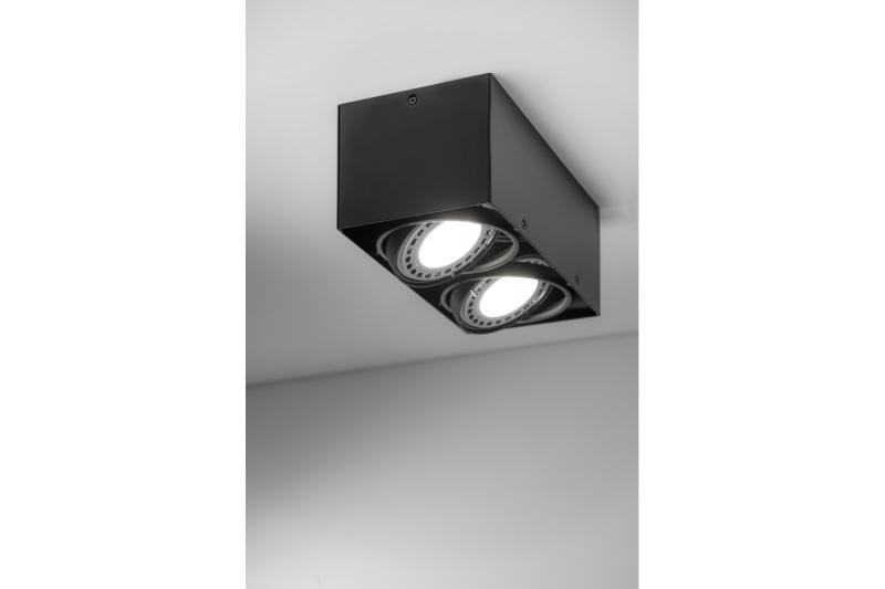 Decor Apparecchio PIREO N a incasso DOPPIO IP20 nero/nero 1208963773
