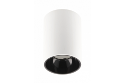 Decor Lampada a soffitto ARIES PC 73x105mm IP20 max 20W rotonda bianca/nera 1208963818