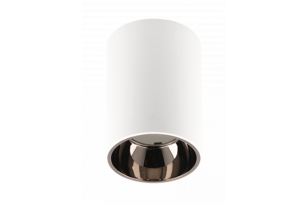 Decor Lampada a soffitto ARIES PC 73x105mm IP20 max 20W tonda bianca/cromo nero. 1208963820