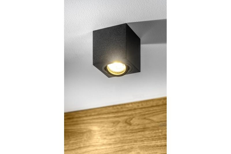 Decor Lampada a soffitto AVEIRO in alluminio 80x80x85mm IP20 max 20W quadrata nera 1208963828