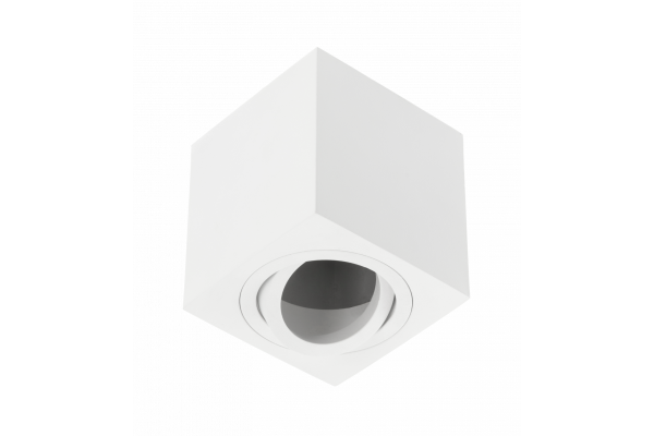 Decor Lampada da soffitto AVEIRO BIS in alluminio 80x80x90mm IP20 max 20W quadrata bianca. 1208963837