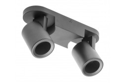 Decor Lampada a soffitto BLINK AC220-240V 50/60 Hz GU10 max. 20W*2 IP20 doppia nera 1208963842