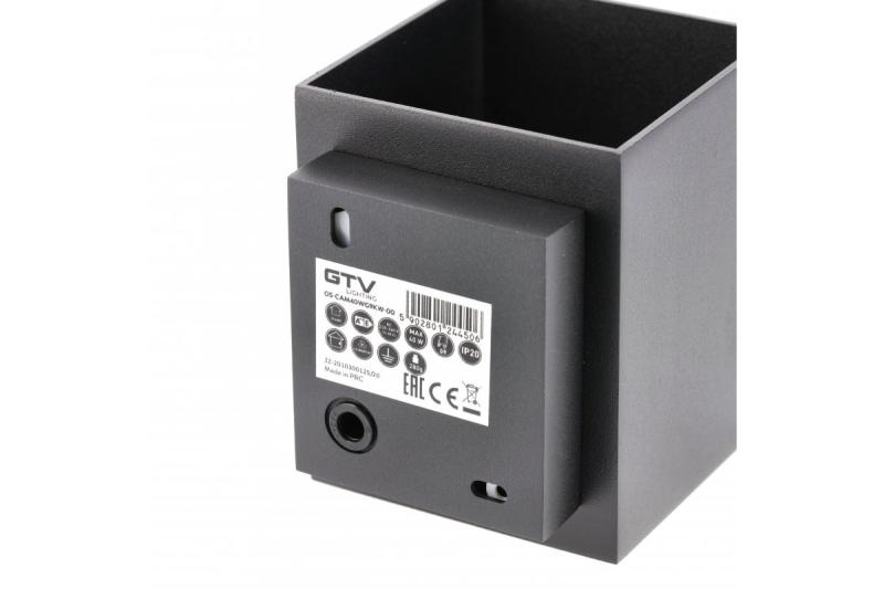Decor Apparecchio da parete CAMPIONE in alluminio G9 IP20 max. 40W IP20 quadrato nero. 1208963849