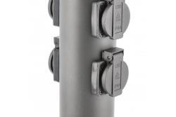 Decor Giardino post CORTA-P 36 IP54 AC220-240V 50-60Hz 4*Presa Schucko max.3500W post grafite 1208963859