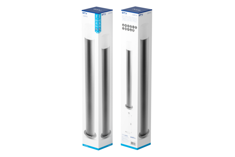 Decor Elemento da giardino CORTA-P 80 E27 MAX.25W IP44 AC220-240V 50-60Hz palo antracite 1208963863