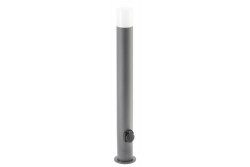 Decor Lampada da giardino CORTA-P 80 E27 MAX.25W IP44 AC220-240V 50-60Hz presa max. 3000W bollard grafite. 1208963864