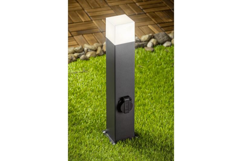 Decor Apparecchio da giardino LARGO-P 50 E27 MAX.15W IP44 AC220-240V 50-60Hz max. 2500W montante grafite 1208963919