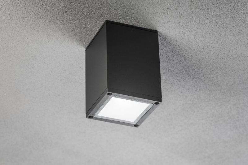 Decor Luminaire a soffitto LENTO alum 100x130 IP54 max 35W quadrato grafite 1208963923