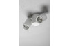 Ceiling luminaire LUPO, aluminum, 17.5x5.6x11.5, IP20, 2*GU10, max. 50W, round, white