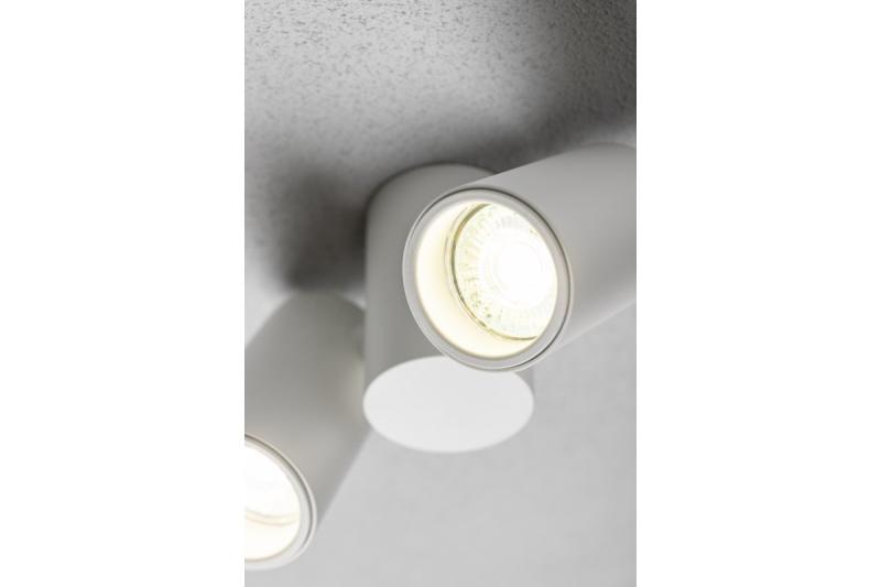 Decor Lampada a soffitto LUPO in alluminio 17.5x5.6x11.5 IP20 2*GU10 max. 50W bianca rotonda 1208963925