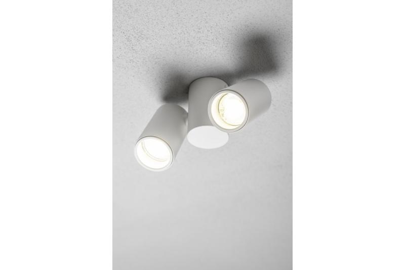 Decor Lampada a soffitto LUPO in alluminio 17.5x5.6x11.5 IP20 2*GU10 max. 50W bianca rotonda 1208963925