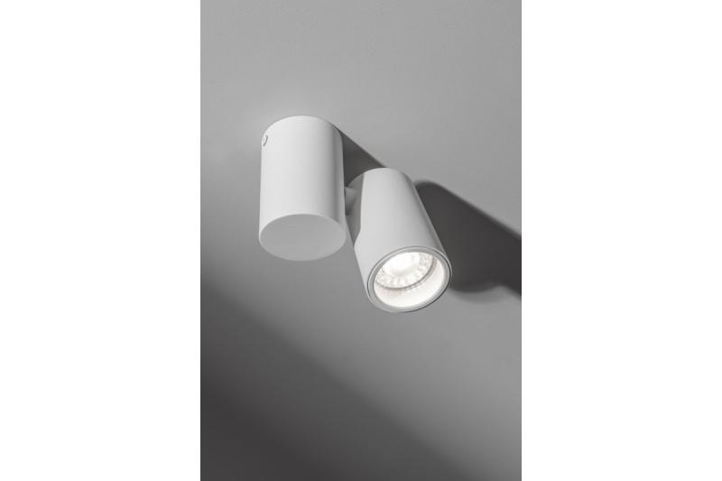 Decor Lampada da soffitto LUPO in alluminio 11.6x5.6x11.5 IP20 1*GU10 max. 50W bianca rotonda 1208963927