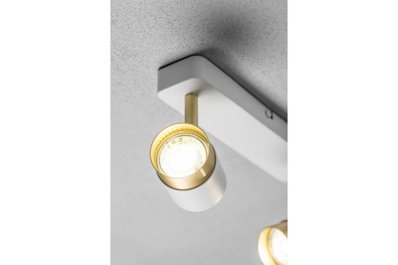 Decor Lampada a soffitto ORIO in alluminio 24.0x5.5x14.0 IP20 2*GU10 max. 50W bianca rotonda 1208963964
