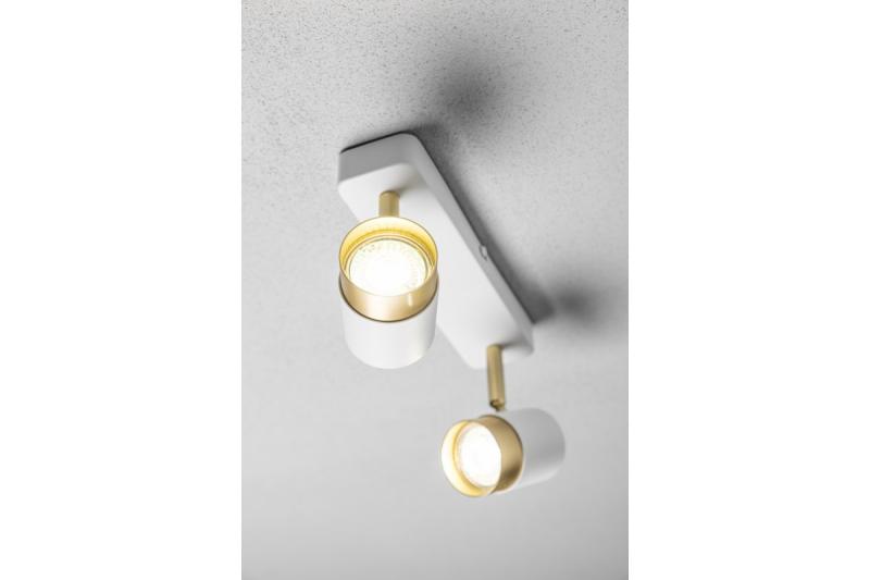 Decor Lampada a soffitto ORIO in alluminio 24.0x5.5x14.0 IP20 2*GU10 max. 50W bianca rotonda 1208963964