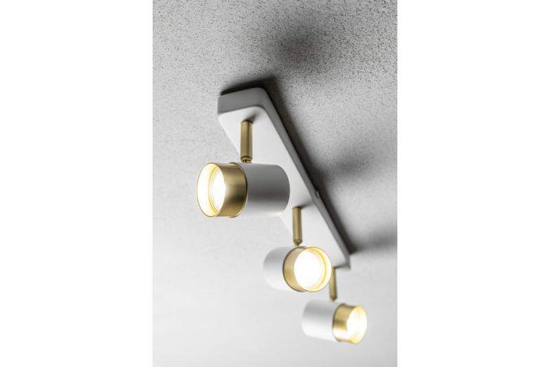 Decor Lampada a soffitto ORIO in alluminio 43.0x5.5x14.0 IP20 3*GU10 max. 50W bianca rotonda 1208963966