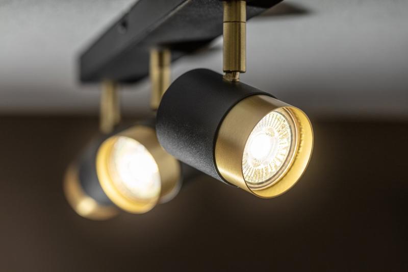 Decor Lampada a soffitto ORIO in alluminio 43.0x5.5x14.0 IP20 3*GU10 max. 50W rotonda nera 1208963967