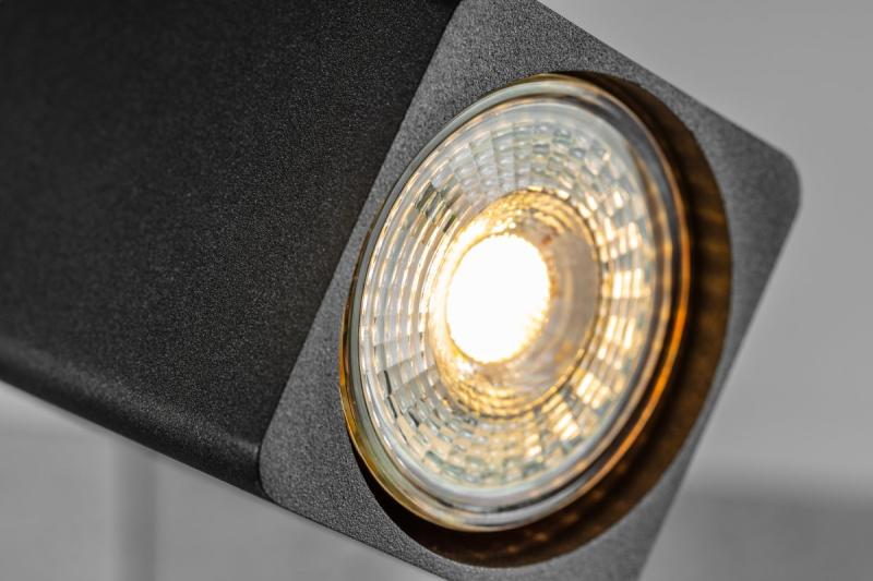 Decor Apparecchio a soffitto RENO in alluminio IP20 max. 20W*2 doppio quadrato nero. 1208963980