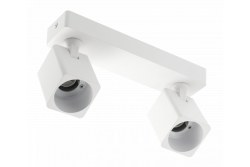 Decor Apparecchio a soffitto RENO in alluminio IP20 max. 20W*2 doppio quadrato bianco. 1208963981