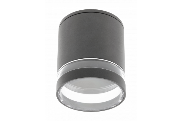 Decor Lampada a soffitto RIVEN alum 102x120 IP54 MAX.35W tonda grafite 1208963984