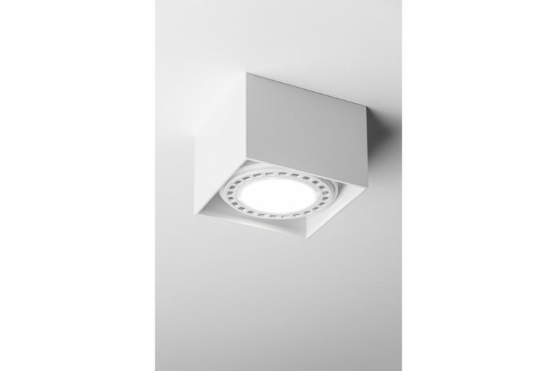 Decor Apparecchio a soffitto SAKURA alum. 120x120x85 IP20 ES111 GU10 quadrato bianco. 1208963992