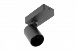 Decor Apparecchio da parete SANTO in alluminio IP20 max. 20W singolo tondo nero. 1208963993