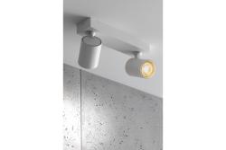 Decor Plafoniera SANTO in alluminio IP20 max. 20W*2 doppia rotonda bianca 1208963998