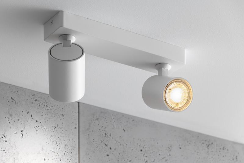 Decor Plafoniera SANTO in alluminio IP20 max. 20W*2 doppia rotonda bianca 1208963998