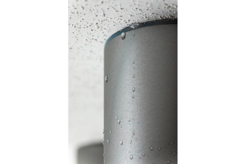 Decor Lampada da soffitto SENSA AQUA in alluminio 85x115 IP54 max 50W grigio circolare 1208964008