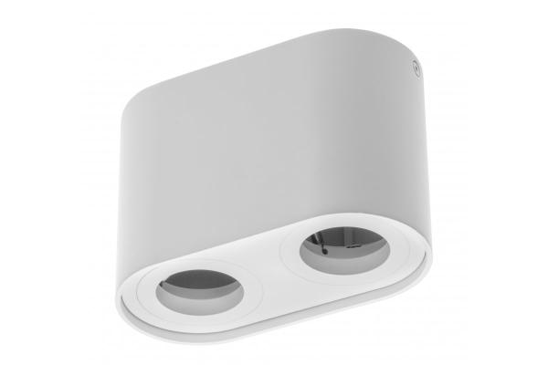 Decor Lampada da soffitto SENSO DUO in alluminio 83x165x110 IP20 MAX 50W bianca rotonda 1208964010