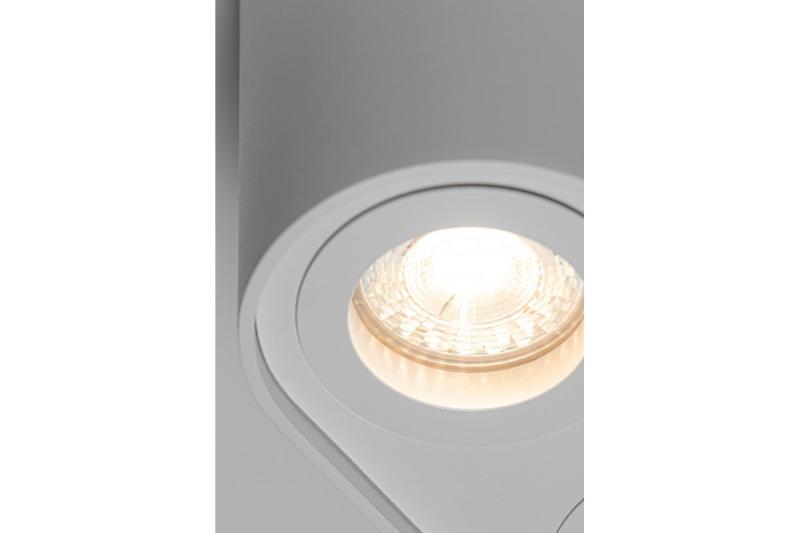 Decor Lampada da soffitto SENSO DUO in alluminio 83x165x110 IP20 MAX 50W bianca rotonda 1208964010