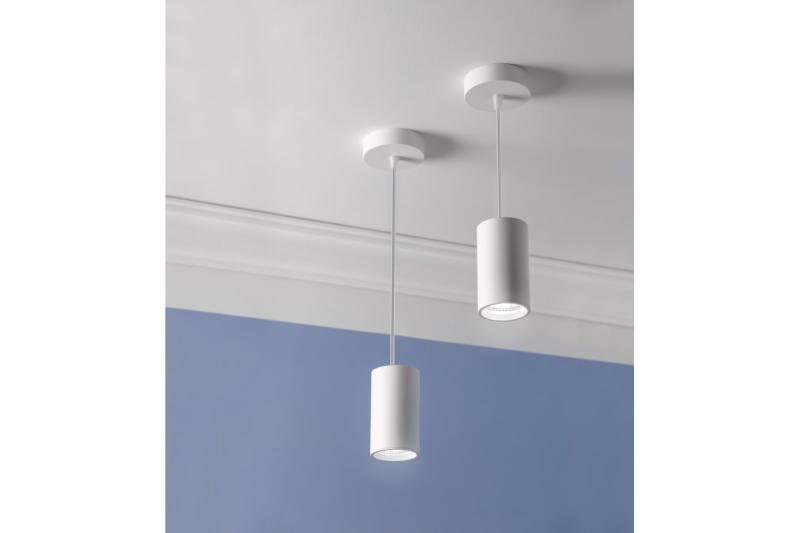 Decor Superficie montata a parete lampada SENSA MINI in alluminio 64X115 IP20 max 50W alloggiamento bianco rotondo. 1208964012